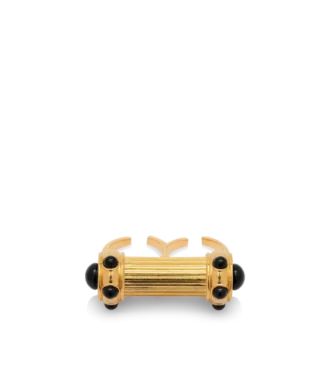 Bague en laiton et cristaux cabochons