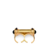 Bague en laiton et cristaux cabochons Bague en laiton et cristaux cabochons