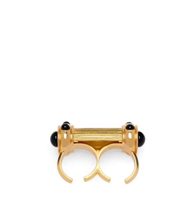 Bague en laiton et cristaux cabochons Bague en laiton et cristaux cabochons