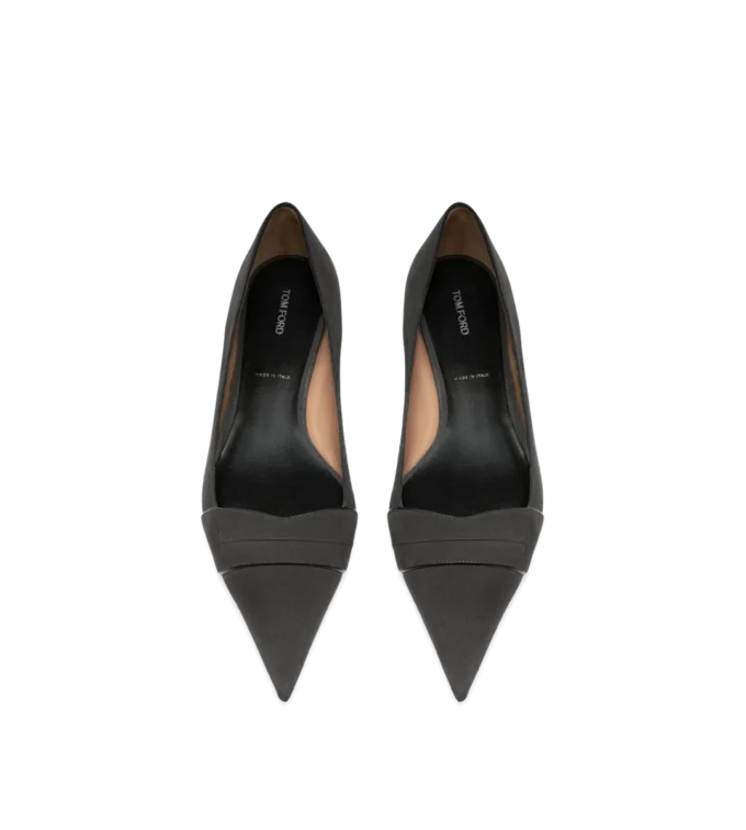 Ballerines Eva en cuir suédé