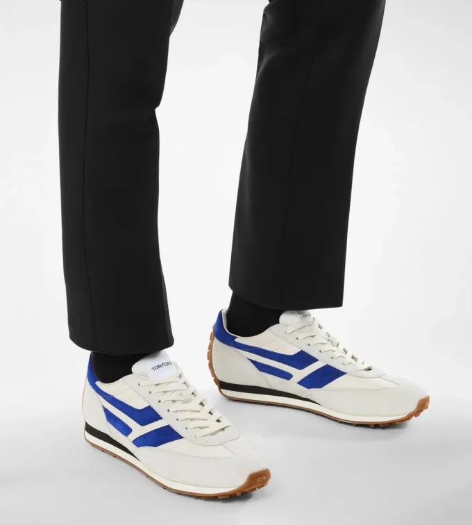 Baskets Mick en cuir lisse et daim Baskets Mick en cuir lisse et daim