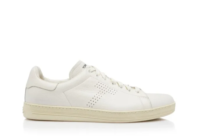 Baskets Warwick en cuir grainé
