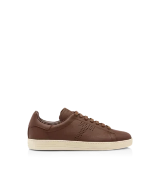 Baskets Warwick en cuir grainé souple