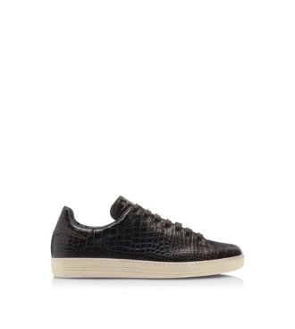 Baskets Warwick imprimées croco