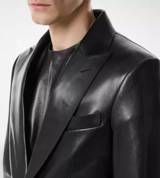 Blazer en cuir souple