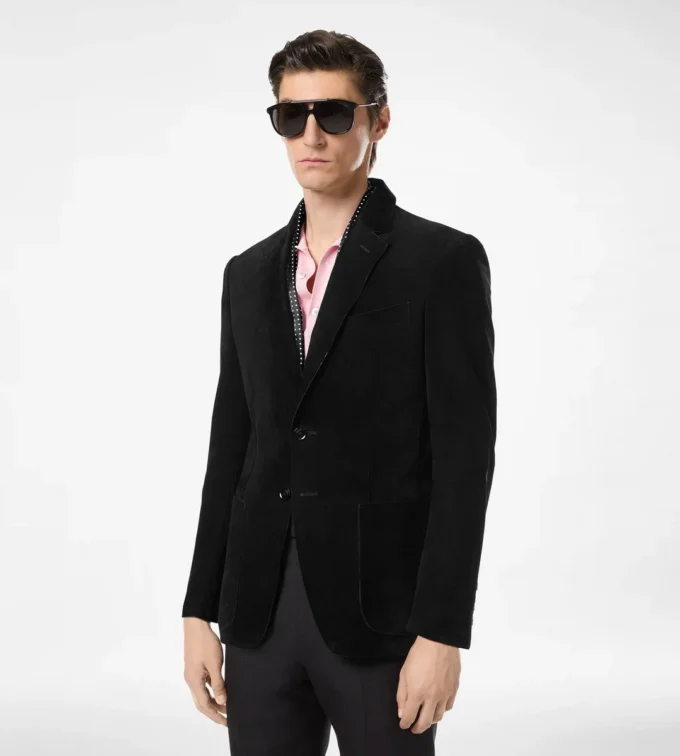 Blazer en daim cachemire