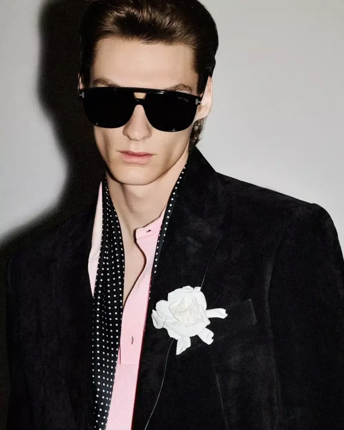 Blazer en daim cachemire