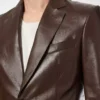 Blazer sur mesure en cuir nappa plongé souple Blazer sur mesure en cuir nappa plongé souple