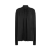 Blouse à manches longues en georgette de soie lavée Blouse à manches longues en georgette de soie lavée