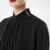 Blouse à manches longues en georgette de soie lavée Blouse à manches longues en georgette de soie lavée