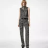 Blouse sans manches en soie Lavallière Blouse sans manches en soie Lavallière