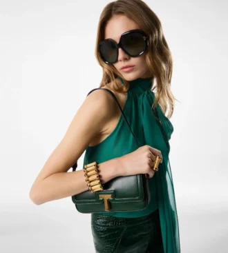 Blouse sans manches à lavallière