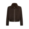 Blouson aviateur en nubuck et peau lainée Blouson aviateur en nubuck et peau lainée