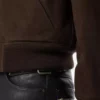 Blouson aviateur en nubuck et peau lainée Blouson aviateur en nubuck et peau lainée