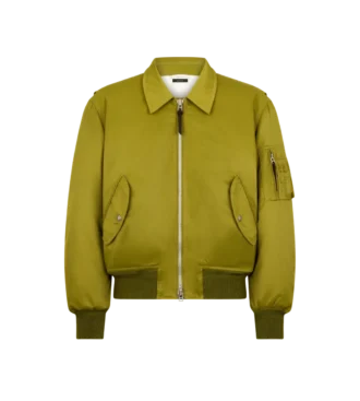 Blouson aviateur en nylon satiné