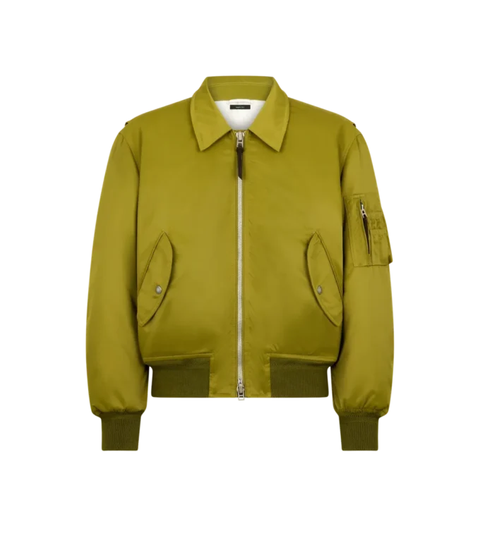 Blouson aviateur en nylon satiné Blouson aviateur en nylon satiné