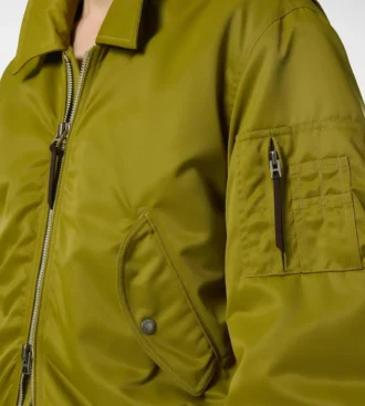 Blouson aviateur en nylon satiné