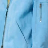 Blouson à col en daim cachemire Blouson à col en daim cachemire