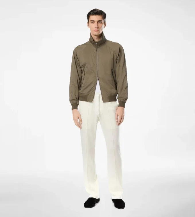 Blouson doublé de cachemire