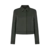 Blouson en coton viscose sergé avec passepoil Blouson en coton viscose sergé avec passepoil
