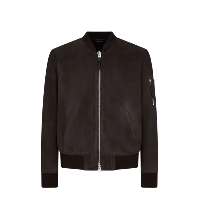 Bomber en daim léger