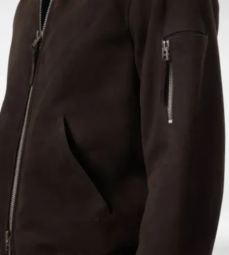 Bomber en daim léger