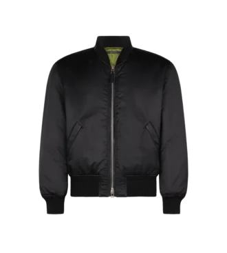 Bomber en satin de soie