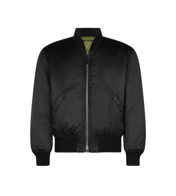 Bomber en satin de soie Bomber en satin de soie