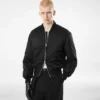 Bomber en satin de soie Bomber en satin de soie