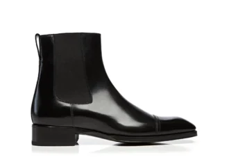 Bottes Chelsea à bout en cuir Gianni