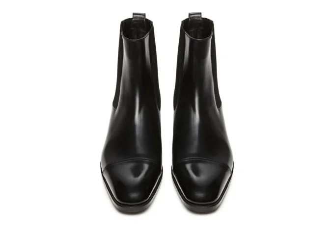Bottes Chelsea à bout en cuir Gianni