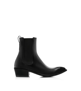 Bottes Chelsea en cuir bruni