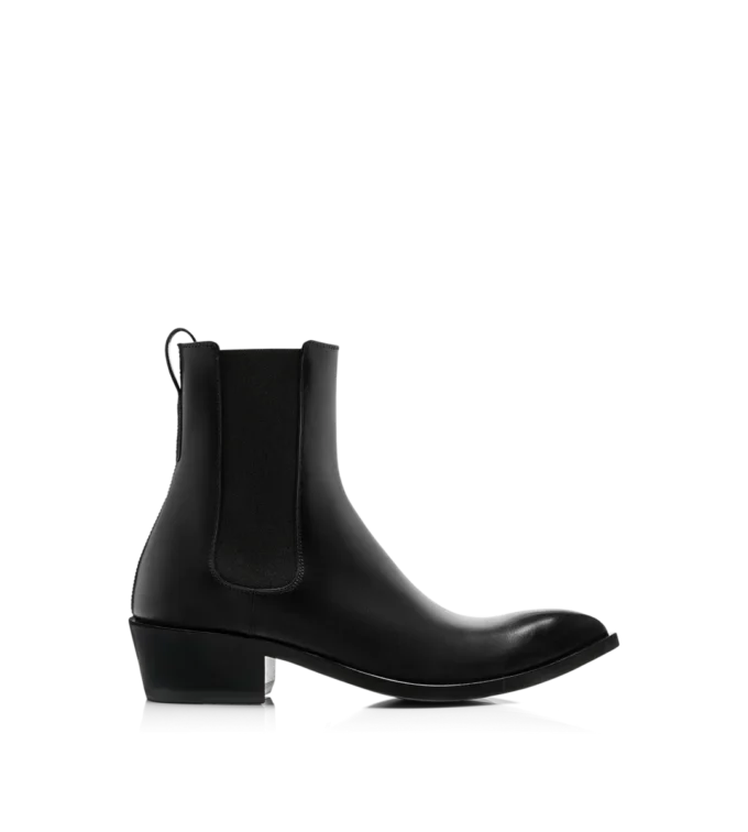 Bottes Chelsea en cuir bruni Bottes Chelsea en cuir bruni
