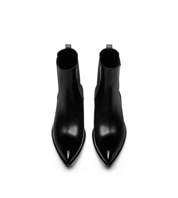 Bottes Chelsea en cuir bruni Bottes Chelsea en cuir bruni