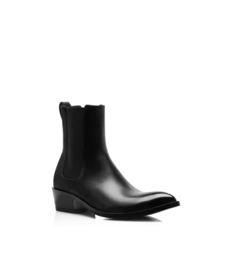 Bottes Chelsea en cuir bruni