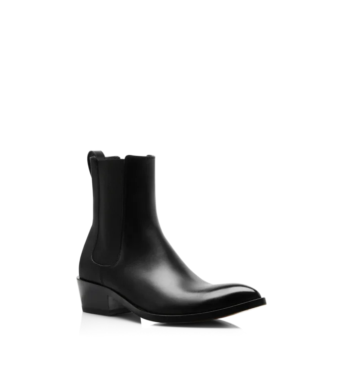 Bottes Chelsea en cuir bruni Bottes Chelsea en cuir bruni