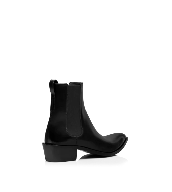 Bottes Chelsea en cuir bruni Bottes Chelsea en cuir bruni