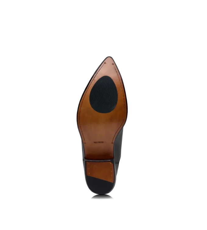 Bottes Chelsea en cuir bruni Bottes Chelsea en cuir bruni