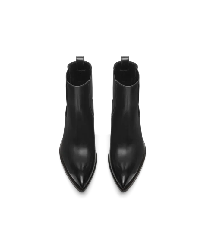 Bottes Chelsea en cuir bruni Bottes Chelsea en cuir bruni