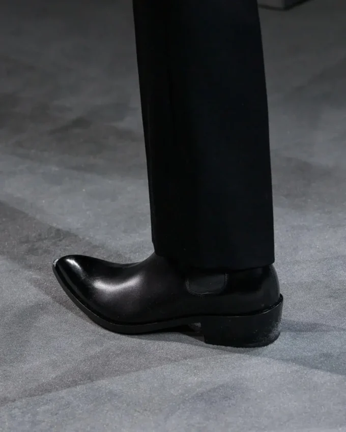 Bottes Chelsea en cuir bruni Bottes Chelsea en cuir bruni