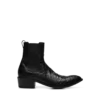 Bottes Chelsea en python imprimé mat