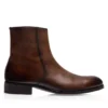 Bottes à fermeture éclair Edgar en cuir bruni