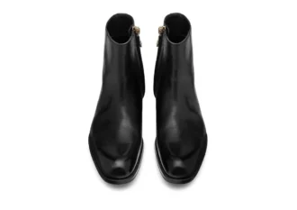 Bottes à fermeture éclair Edgar en cuir bruni