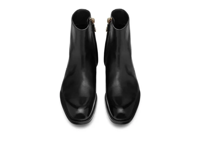 Bottes à fermeture éclair Edgar en cuir bruni