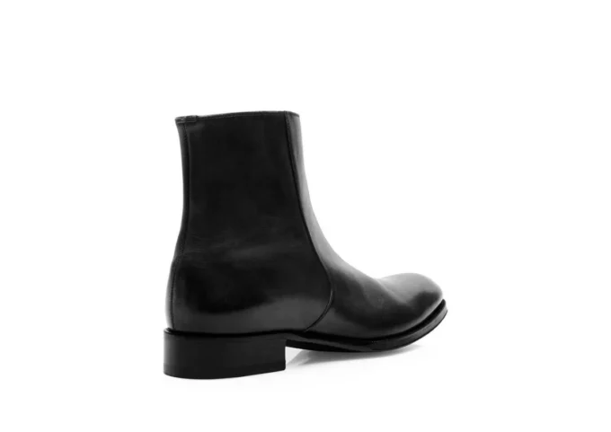 Bottes à fermeture éclair Edgar en cuir bruni