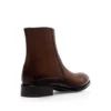 Bottes à fermeture éclair Edgar en cuir bruni