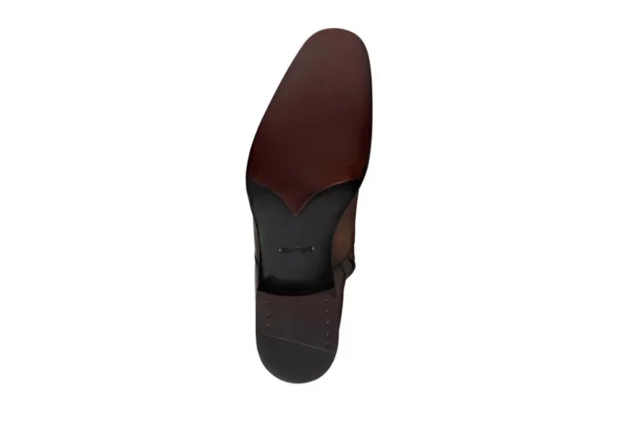 Bottes à fermeture éclair Edgar en cuir bruni