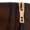 Bottes à fermeture éclair Edgar en cuir bruni