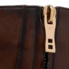Bottes à fermeture éclair Edgar en cuir bruni