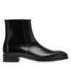 Bottes à fermeture éclair Elkan en cuir bruni